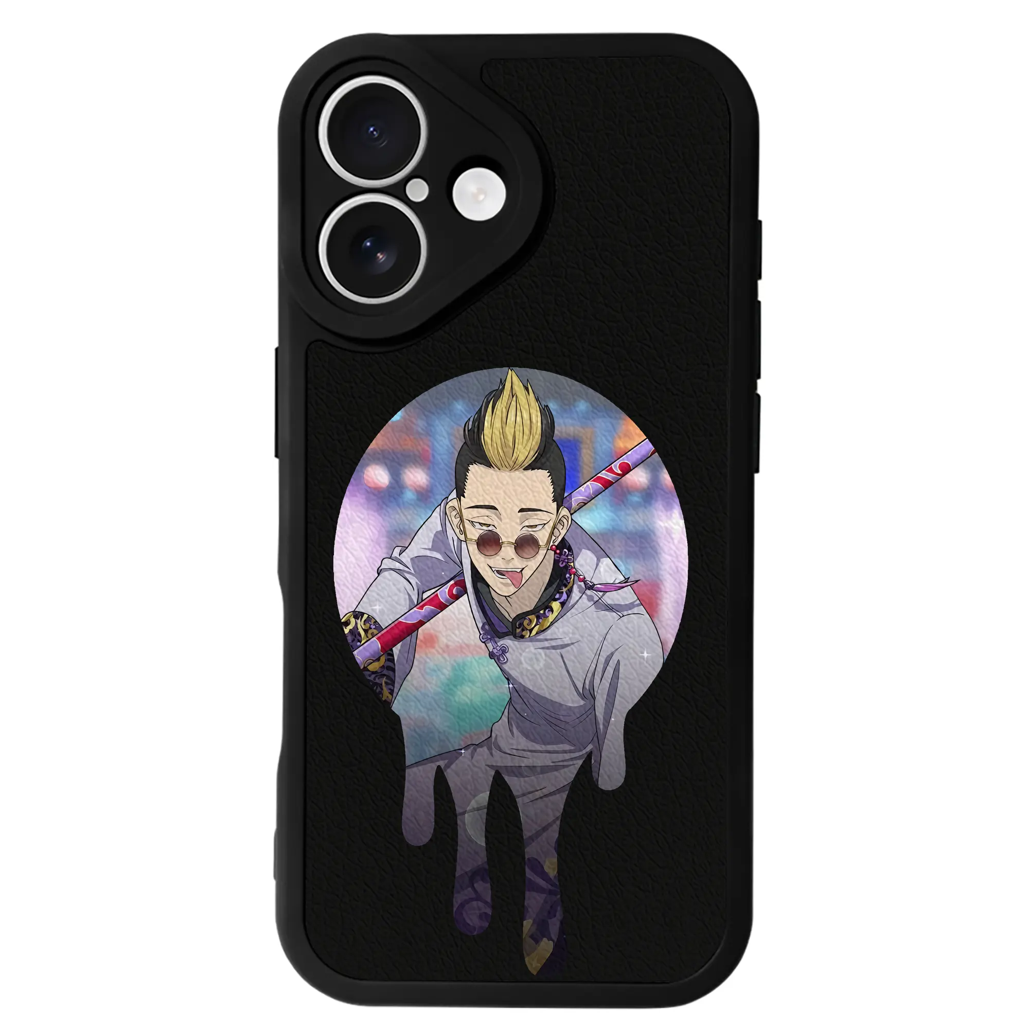 東京リベンジャーズ グッズ,半間修二 - IPhone 16シリーズ対応 ・ シリコンスマホケース ・ レザー調 ・ 高精度フィット ・ 耐衝撃 ・ ワイヤレス充電対応 ・ 精密カット